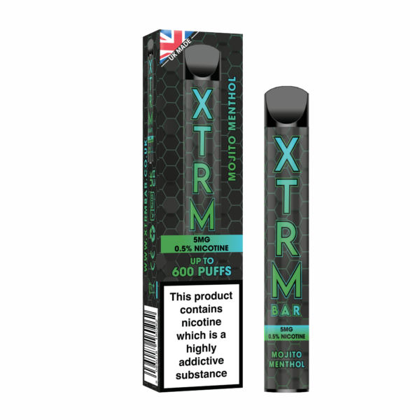 Mojito Menthol disposable vape lowest nicotine disposable vape 5mg 0.5%